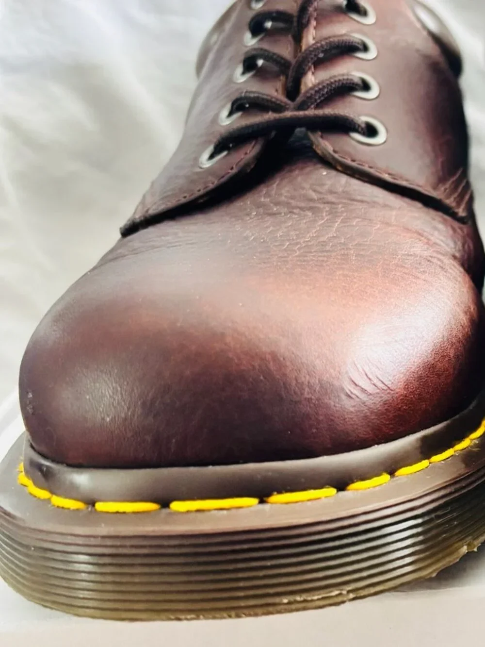 Dr. Martens 1461 Brown Pebbled Leather Oxford Shoes Men's US 12 Made Vietnam